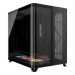 CASE CORSAIR ATX TRIPLE CAMARA ARGB AIR 5400 Tempered Glass 2USB3.2 HD-Audio Mid-Tower Black