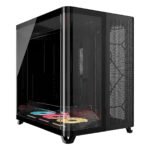 CASE CORSAIR ATX TRIPLE CAMARA AIR 5400 LX-R RGB iCUE LINK Tempered 2USB3.2 HD-Audio Mid-Tower Black