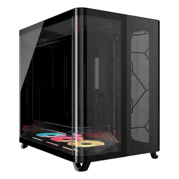 CASE CORSAIR ATX TRIPLE CAMARA AIR 5400 LX-R RGB iCUE LINK Tempered 2USB3.2 HD-Audio Mid-Tower Black