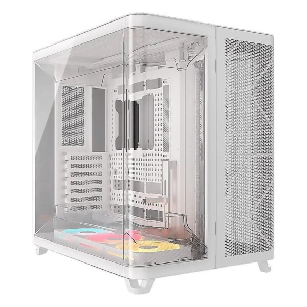 CASE CORSAIR ATX TRIPLE CAMARA AIR 5400 LX-R RGB iCUE LINK Tempered 2USB3.2 HD-Audio Mid-Tower White