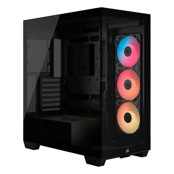 CASE CORSAIR ATX 3500X RS-R ARGB Panoramic Glass 2USB-C 2USB3.2 HD-Audio Mid-Tower Black
