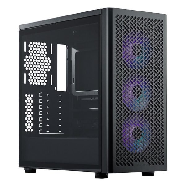 CASE COOLER MASTER/E502 MID TOWER BLACK BUNDLE FUENTE 650W GOLD - AIR COOLER HYPER 411 ARGB