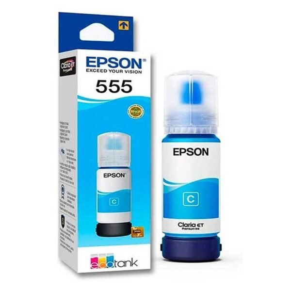 BOTELLA EPSON T555 CYAN L8160/L8180 6200 PAGS T555220-AL