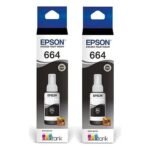 BOTELLAS EPSON T664 PACK 2 NEGRO L200/L350/L5190 T644120-2P