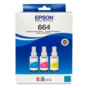 CONSUMIBLE/EPSON T664 PACK 3 CYAN/MAGENTA/AMARILLO L200/L350/L355 T664520-3P