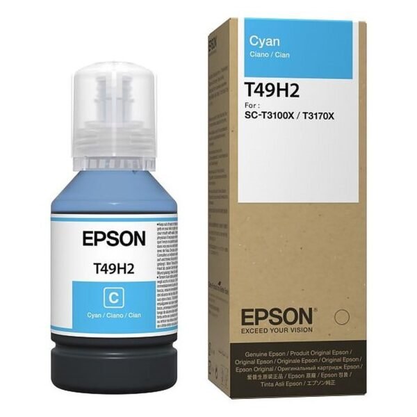 BOTELLA EPSON T49H2 CYAN SURECOLOR T3170X 140ML C13T49H200