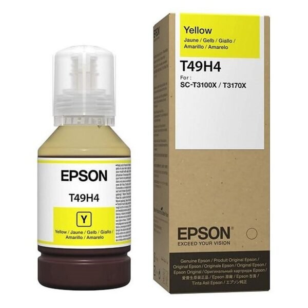 BOTELLA EPSON T49H4 AMARILLO SURECOLOR T3170X 140ML C13T49H400