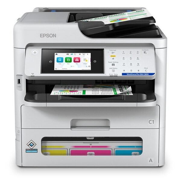 IMPRESORA/EPSON WF- PRO EM-C800 WIFI/DUPLEX/ 25PPM T12P- T12N C11CK19301