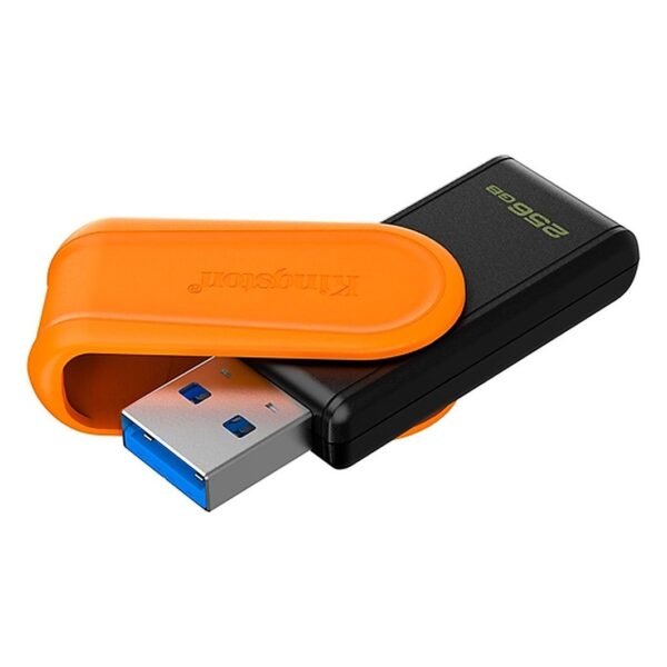 FLASH MEMORY KINGSTON 256GB DATA TRAVELER EXODIA S USB 3.2 BLACK-ORANGE
