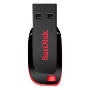 FLASH MEMORY SANDISK 32GB Cruzer Blade USB-A 2.0 Black-Red