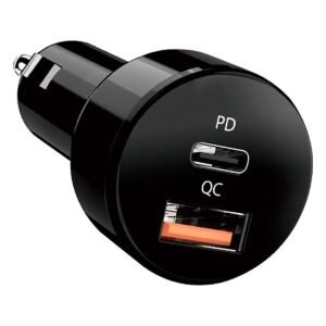 CARGADOR GENIUS PD-36AC-CAR / 36W / DUAL USB 3.0 18W Y USB -C 18W / TABLET / PHONES / DASH CAM
