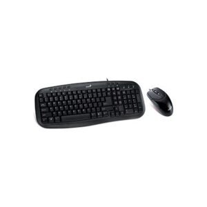 COMBO TECLADO Y MOUSE GENIUS KM-200 USB NEGRO