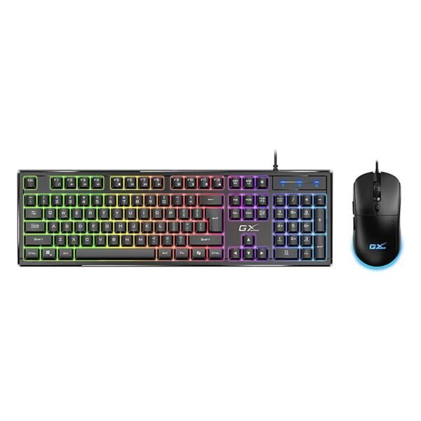 COMBO/GENIUS USB SCORPION KM-GX6 TECLADO K6 Y MOUSE X1 /7 COLORES RGB / COPILOT / DPI 400-3200