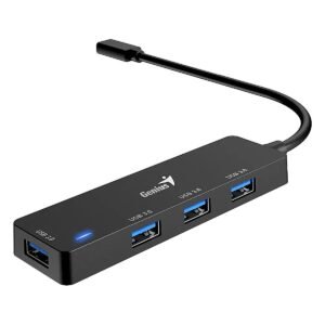HUB GENIUS UH-400 USB TIPO-C A 4 PUERTOS USB-A 3.0 /WIN 8/10/11 /MAC OS 13.5 /ANDROID OS /APPLE IO