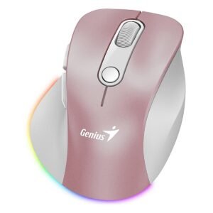 MOUSE GENIUS WIRELLES MINI ERGO 9000S PRO PINK RECARGABLE DUAL BT Y 2 4GHZ RGB DPI 800 A 2400