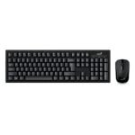 COMBO TECLADO Y MOUSE GENIUS KM-8101 WIRELESS NEGRO/RF 2.4GHZ /INDICADOR DE BATERIA/PILAS AA X 2