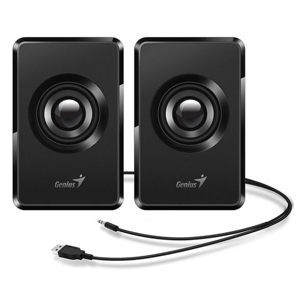 PARLANTE GENIUS SP-U125 NEGRO 3W USB E. AUDIO 3.5MM CONECTOR AURICULARES CONTROL VOLUMEN