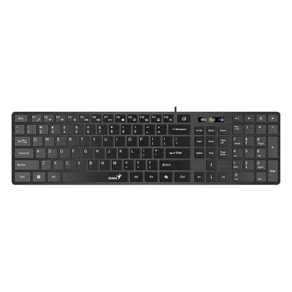 TECLADO GENIUS SLIMSTAR 126 MULTIMEDIA ULTRADELGADO/USB C20