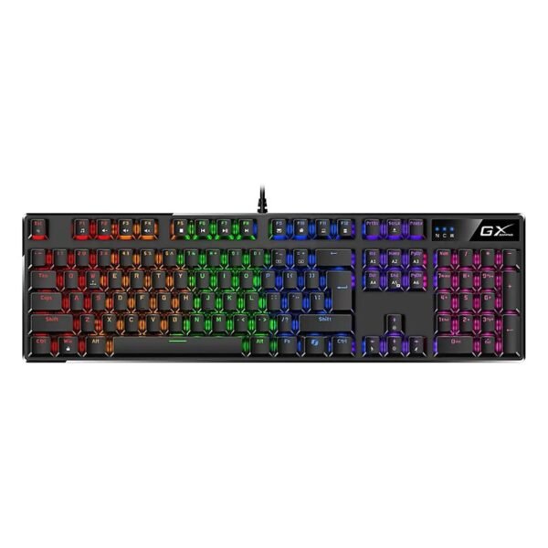 TECLADO GENIUS/GAMING SCORPION K12 MECANICO /NEGRO /RGB /TECLA COPILOT /FULL