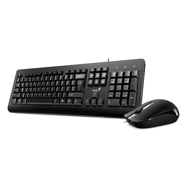 COMBO GENIUS TECLADO Y MOUSE KM-160 USB NEGRO/KIT CLASICO