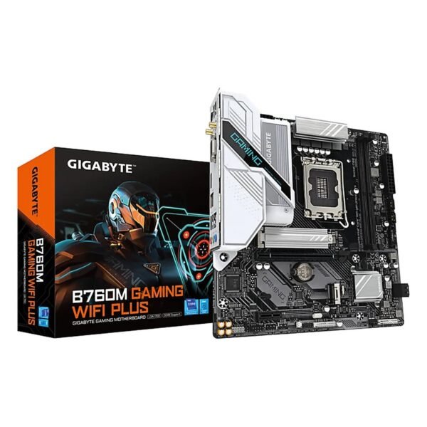 MAINBOARD GIGABYTE B760M GAMING WIFI PLUS LGA1700 12TH 13TH 14TH GEN DDR4 PCIE 4.0