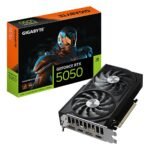 TARJETA DE VIDEO GIGABYTE/GEFORCE RTX 5050 WINDFORCE OC V2 8G GDDR6 PCIE 5.0 2587MHZ 550W