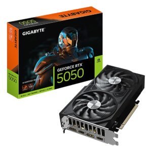TARJETA DE VIDEO GIGABYTE/GEFORCE RTX 5050 WINDFORCE OC V2 8G GDDR6 PCIE 5.0 2587MHZ 550W
