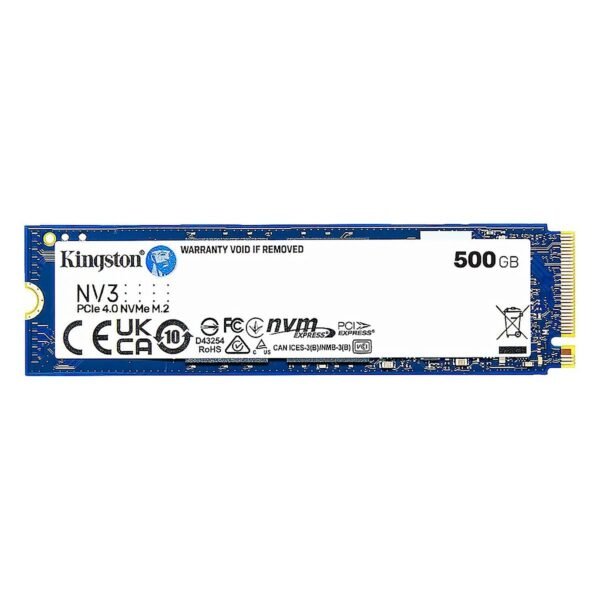 SSD KINGSTON 500GB M.2 2280 SNV3S-500G PCIe 4.0 x 4 NVMe 5000-3000MB-s NAND 3D