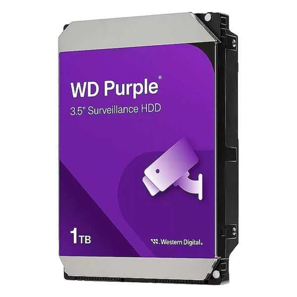 DISCO DURO WESTERN DIGITAL INTERNO 1TB 5400RPM 3.5INC. 24-7 VIDEO VIGILANCIA PURPLE