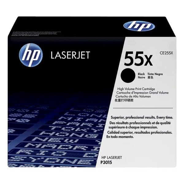 TONER HPINC 55X NEGRO LASERJET P3015 12500 PAG CE255X