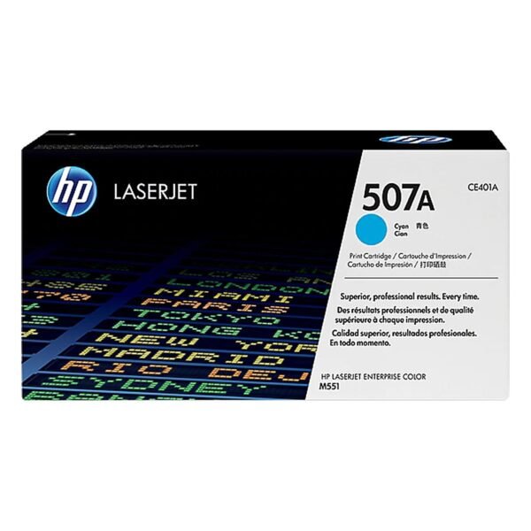 TONER HPINC 507A CYAN LASERJET M551 6000 PAG CE401A
