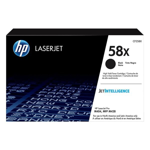 TONER HPINC 58X NEGRO LASERJET M404/428 10000 PAGS CF258X