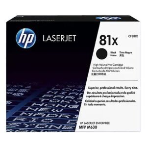 TONER HPINC 81X NEGRO LASERJET MFP630 25000 PAG CF281X