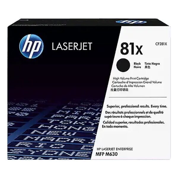 TONER HPINC 81X NEGRO LASERJET MFP630 25000 PAG CF281X