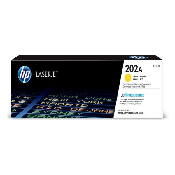 TONER HPINC 202A AMARILLO LASERJET M254DWD/M281FDW 1300 PAG CF502A