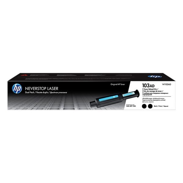 CONSUMIBLE/HPINC KIT DE RECARGA DE TONER ORIGINAL HP LASER 103AD NEGRO W1103AD 2500X2 PAG