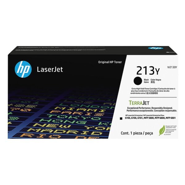 CONSUMIBLE HPINC//TONER 213Y NEGRO RENDIMIENTO SUPERIOR LASERJET 5700/5800/6700/6800 18000P W2130Y