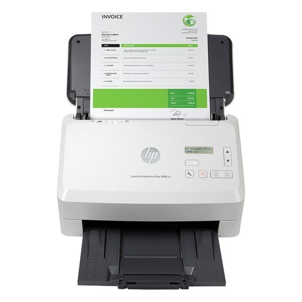 ESCANER HP SCANJET ENTERPRISE FLOW 5000 S5 ALIMENTADOR DE HOJAS DUPLEX 65PPM/130IPM 7500 POR DIA