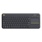 TECLADO/LOGITECH K400 PLUS WIRELESS TOUCH/2.4 GHZ/NEGRO