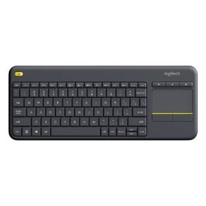 TECLADO/LOGITECH K400 PLUS WIRELESS TOUCH/2.4 GHZ/NEGRO