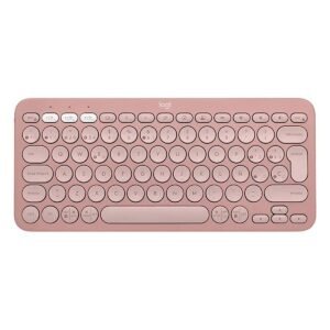 TECLADO LOGITECH/PEBBLE KEYS 2 K380S/BLUETOOHT/HASTA 3 DIPSTVOS/SPANISH LAYOUT/ROSE