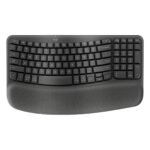 TECLADO LOGITECH/WAVE KEYS/WIRELESS/ERGONOMICO/REPOSAMANOS/INCLY. NUM-PAD/ HASTA 3 DISPTVOS/NEGRO