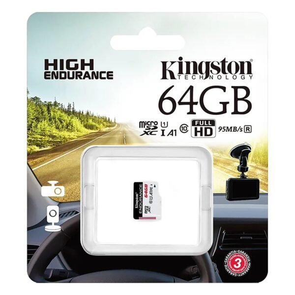 MICRO-SD KINGSTON SDXC 64GB ENDURANCE 95R-30W C10 A1 UHS-I CARD