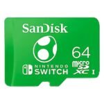 Memory microSDXC SANDISK 64GB UHS-I for NINTENDO Swtich Speed Up to 100MBs