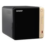 NAS STORAGE QNAP TS-464-8G-US 4BAY Intel Celeron QC 8GB PCIe M.2 DUAL 2.5GbE Black