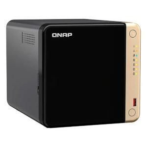 NAS STORAGE QNAP TS-464-8G-US 4BAY Intel Celeron QC 8GB PCIe M.2 DUAL 2.5GbE Black