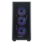 CASE COOLER MASTER/MID TOWER ELITE 502 ATX 3X120MM ARGB FANS X1 USB TYPE A X1 USB TYPE C BLACK