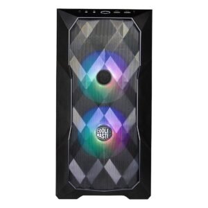 CASE COOLER MASTER/TD300 MASTERBOX BLACK MESH MINI TOWER MICRO ATX 2X120MM FRONT