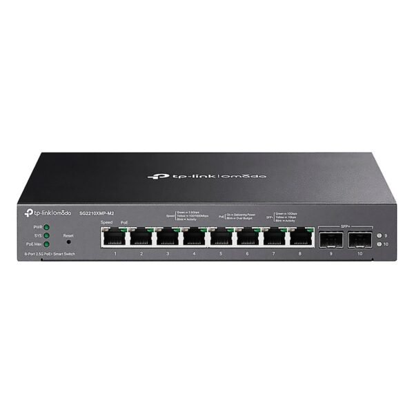 Switch Smart TP-Link Omada 10 PORT with 8-PORT 2.5G PoE Plus and 2-PORT 10G SFP Plus