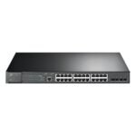 SWITCH TP-Link ADMINISTRABLE JetStream de 28 Puertos Gigabit L2 con PoE+ de 24 Puertos